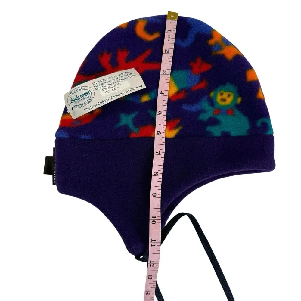 NEW Chuck Roast Mountainwear USA Fleece Zoo Print Kids Hat Medium Beanie